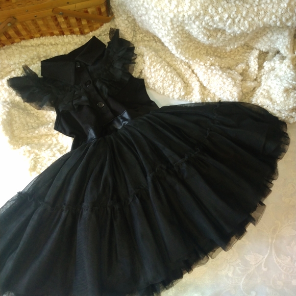 Taylor Joelle Other - Wednesday Addams Black Ruffle Dress